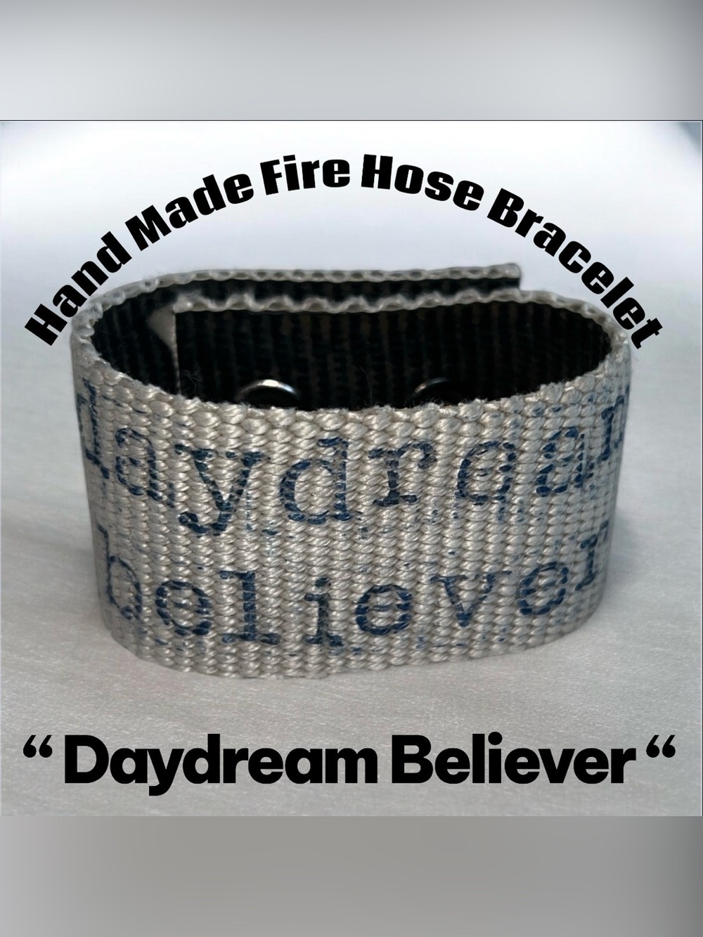 Hand Crafted Bracelet From A Fire 🔥 Hose “Daydream Believer” NWOT